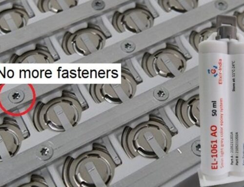 Bonding of busbars with Polycarbonate frame in the battery module of an Electric Vehicle